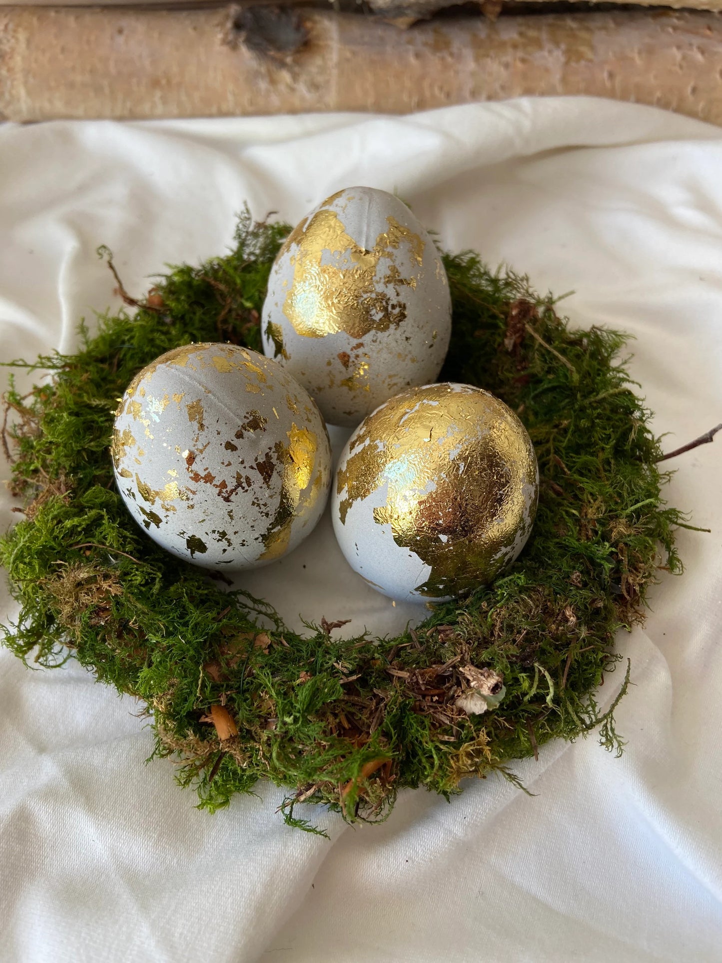 Betonei mit Gold | Osterei | Goldei | Ostern | Ostertisch | Osterdeko | Deko | Einladung | Tischdeko