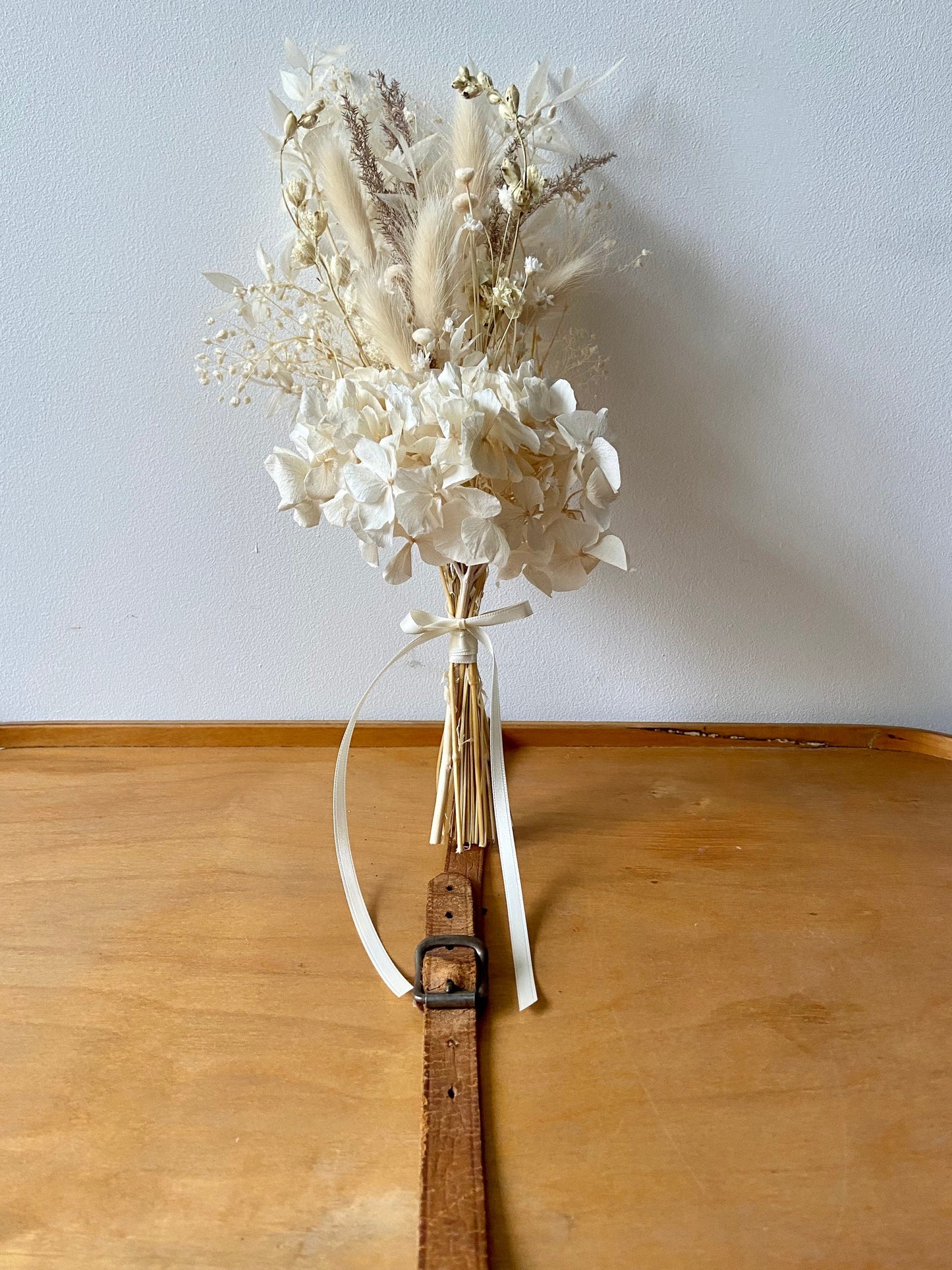 Trockenblumenstrauß | Weiß | Creme | Hochzeitsstrauß | Brautstrauß | Bohostyle