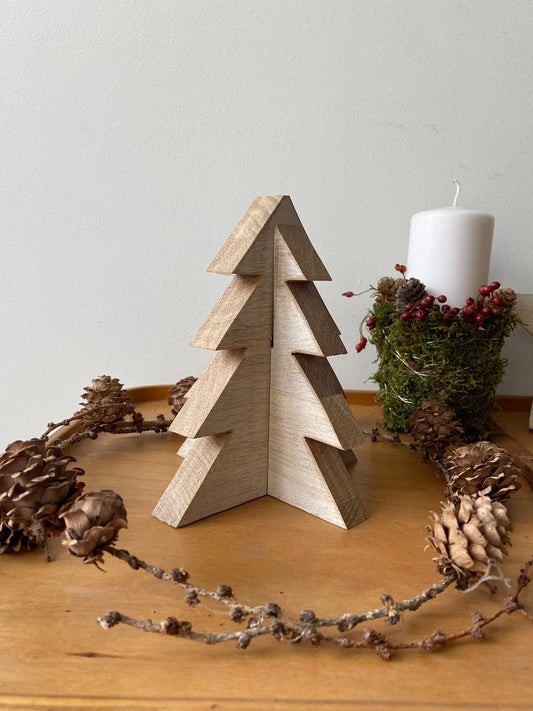 Tannenbaum | Holz | Weihnachtsbaum | Adventsdeko | Weihnachtsdekoration | weiß | Shabby Optik | Weihnachten | Christbaum| Tanne