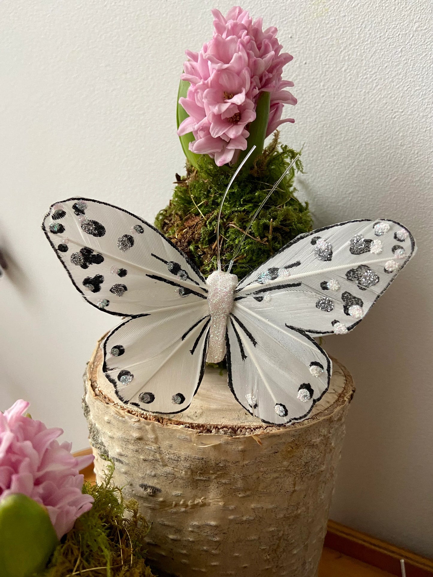 Schmetterling | Glitzer | Frühlingsdeko | Bastelmaterial |