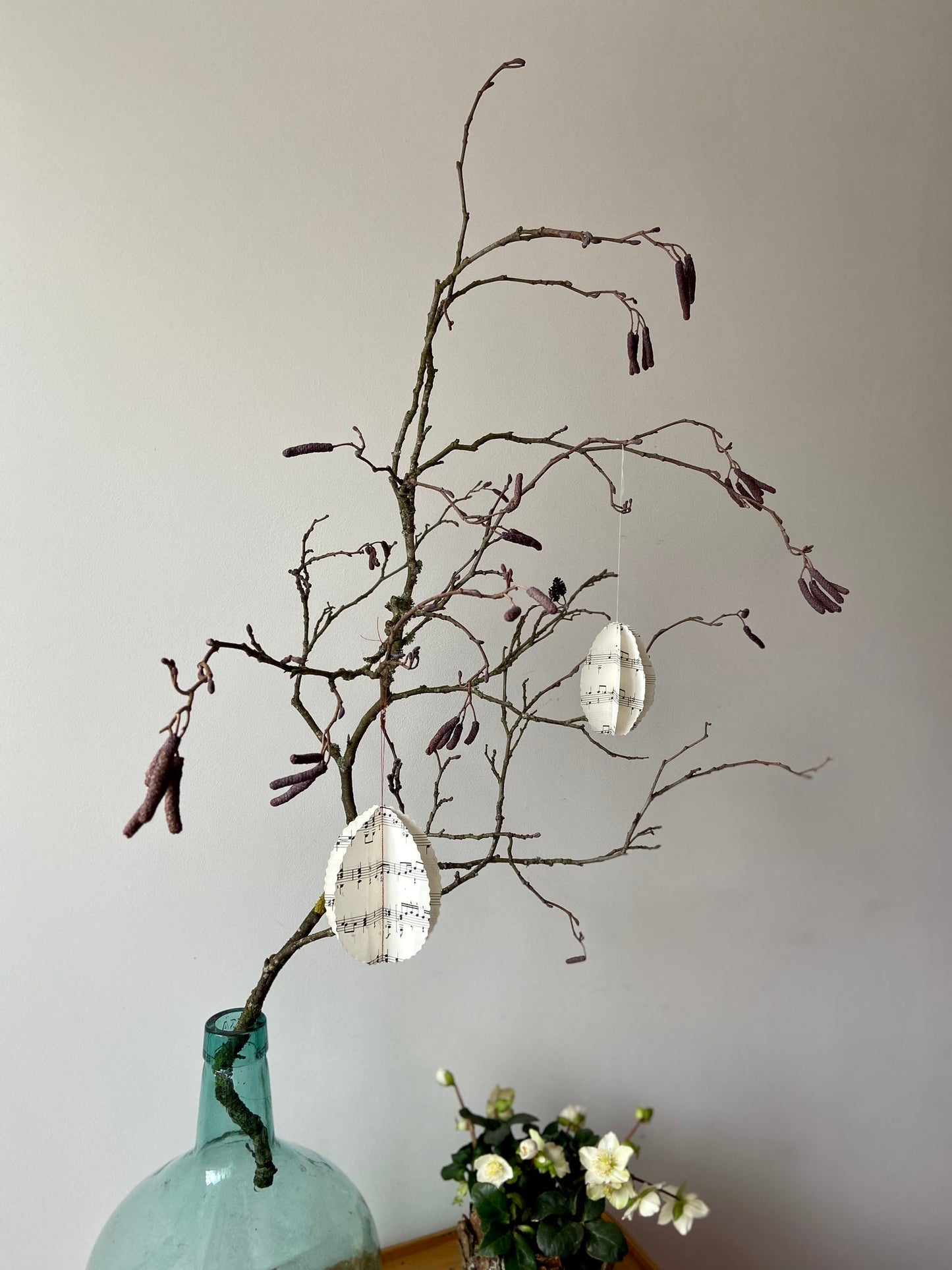 Ei | Osterei | Papierei | Notenpapier | Ostern | Ostertisch | Osterdeko | Frühlingsdeko | Deko | Einladung | Tischdeko | Anhänger