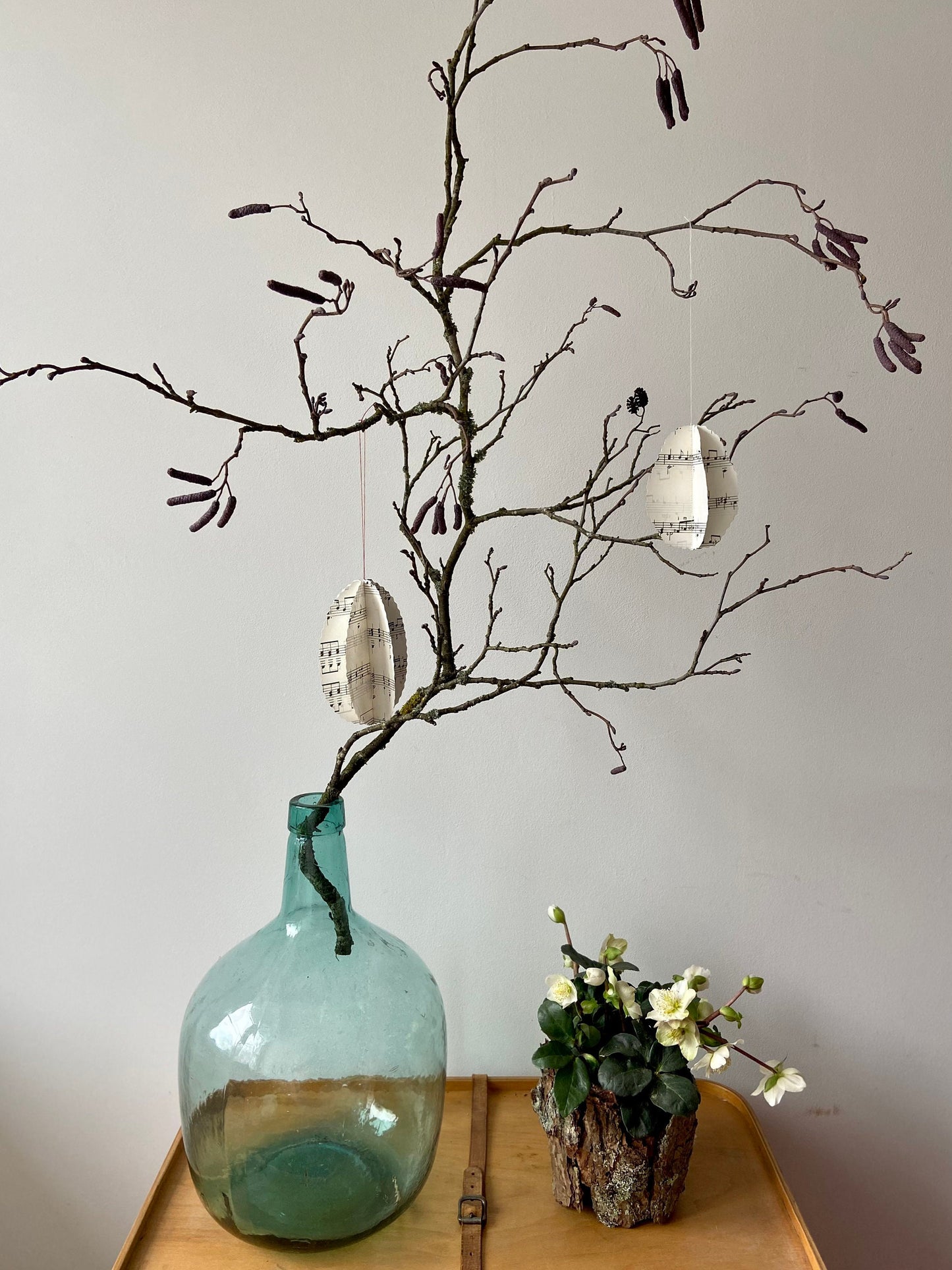 Ei | Osterei | Papierei | Notenpapier | Ostern | Ostertisch | Osterdeko | Frühlingsdeko | Deko | Einladung | Tischdeko | Anhänger