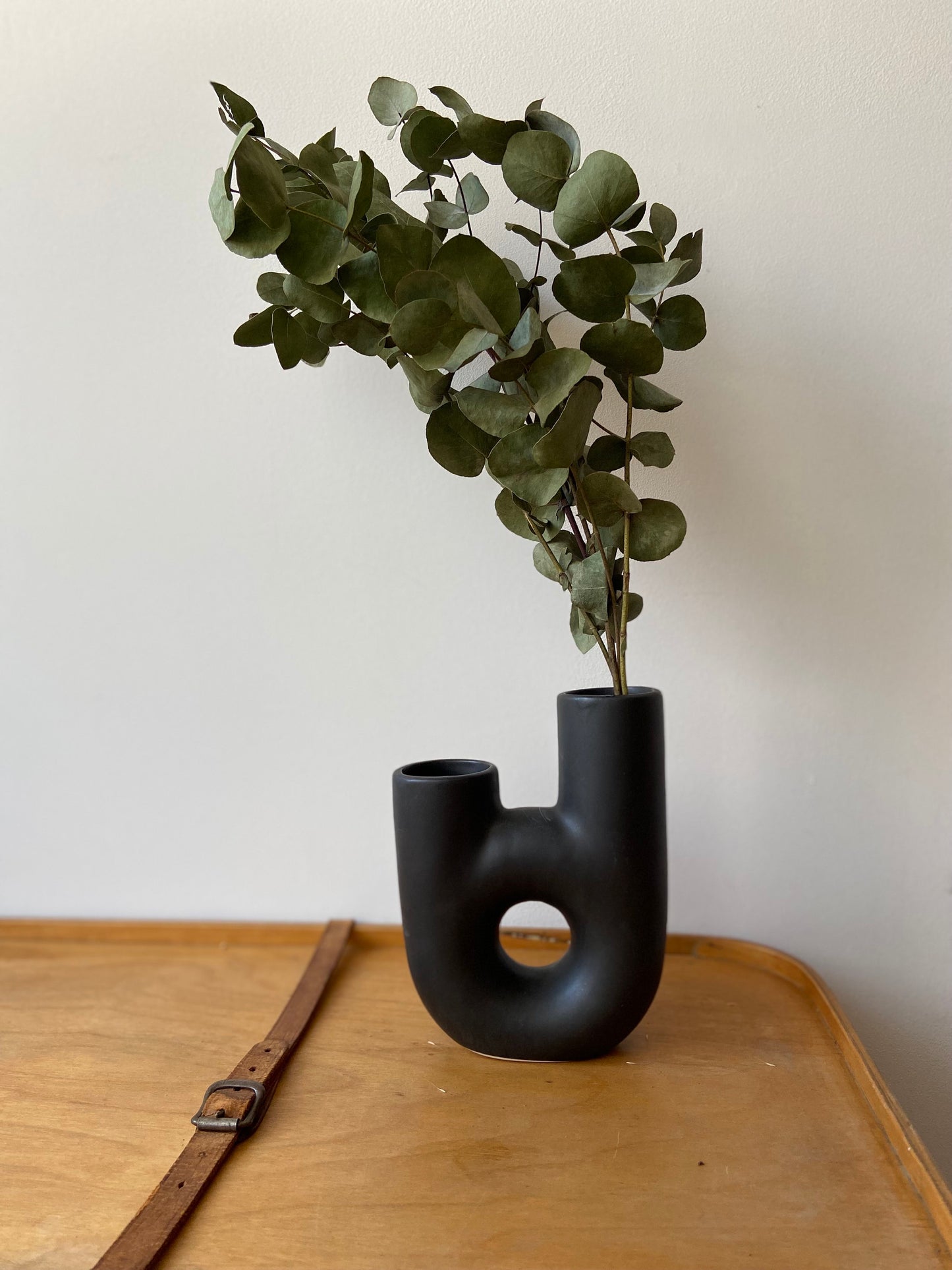 Vase | Schwarz | Weiß | Donut | Keramik | Ostern | Ostertisch | Osterdeko | Deko | Tischdeko