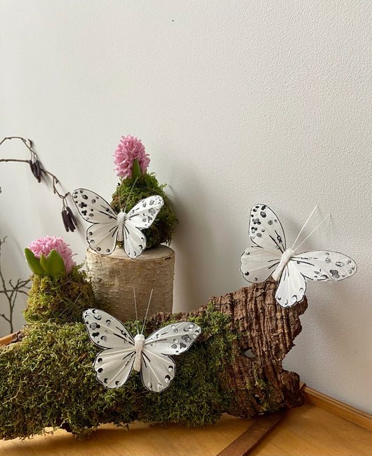 Schmetterling | Glitzer | Frühlingsdeko | Bastelmaterial |