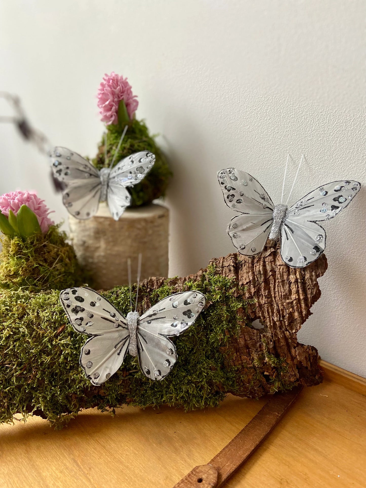 Schmetterling | Glitzer | Frühlingsdeko | Bastelmaterial |