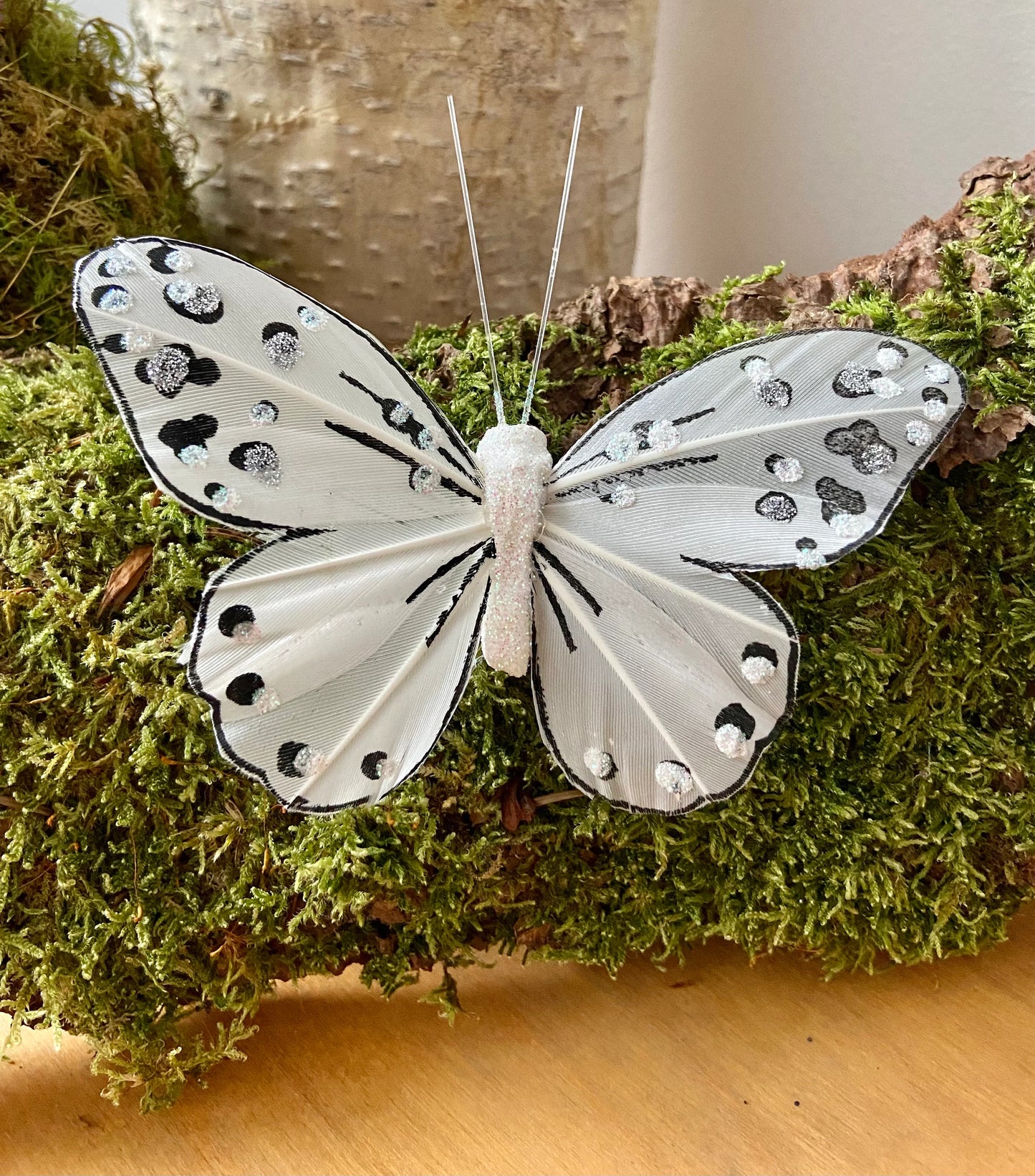 Schmetterling | Glitzer | Frühlingsdeko | Bastelmaterial |