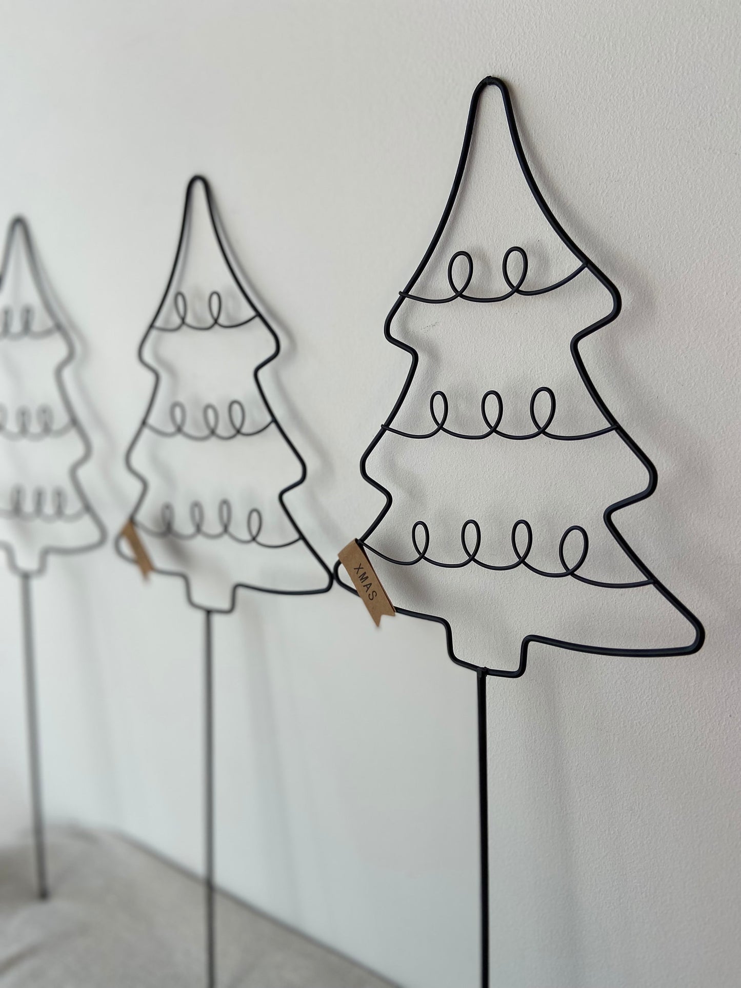 Metall Tannenbaum | Tannenbaum | Weihnachtsdeko | Adventsdekation | WeihnachtsTopper | Baum | schwarz | Christbaum | Stab