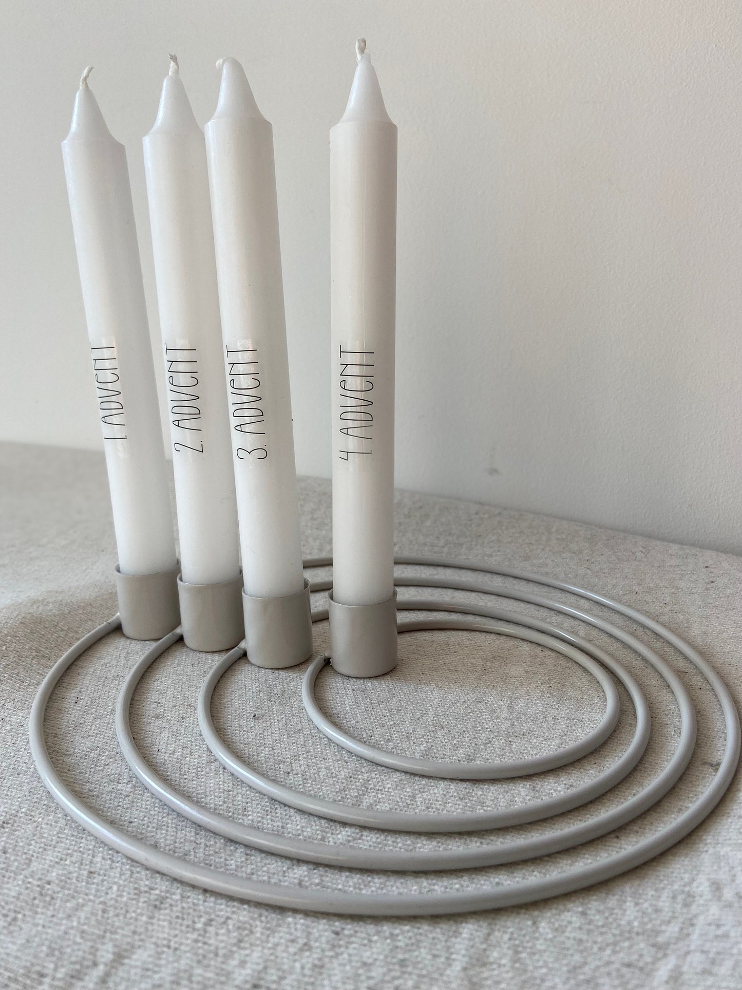 Kerzenhalter | Ringe | Adventskranz | Metallringe | Advent | stone| Skandinavisch | schlicht | Weihnachten | Minimalistisch | Wohndeko