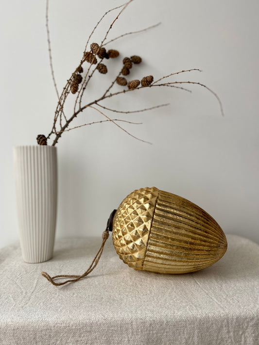 Baumanhänger | Eichel | Baumfrucht | Herbst | Winter | Weihnachten | Deko | Antikgold | Gold |  | schönes Zuhause | Shabbylook |