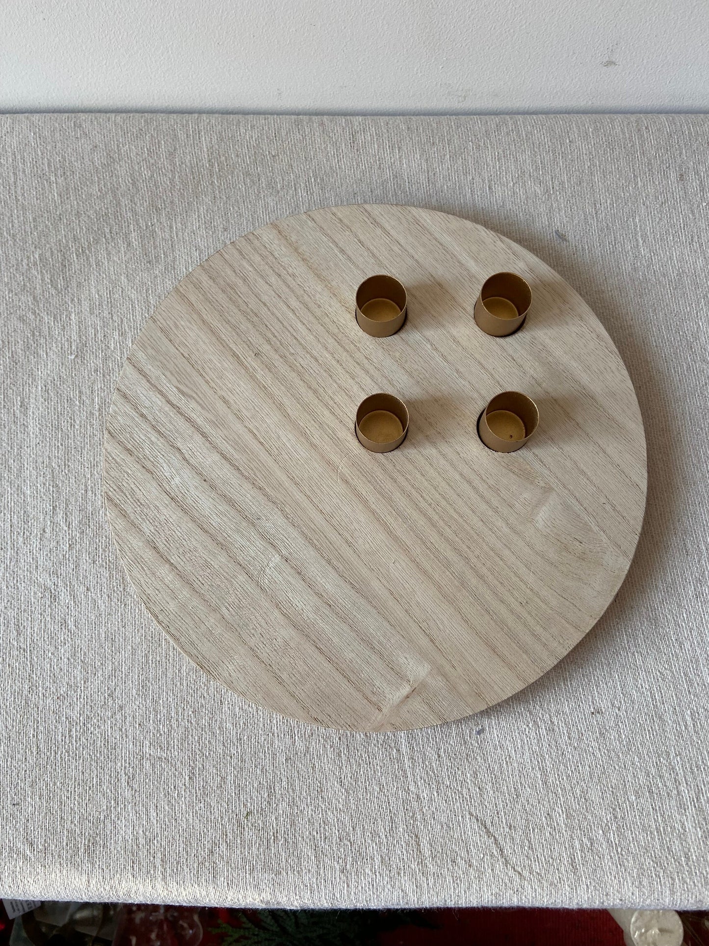 Holz-Kerzentablett | Adventskranz | Advent | Weihnachten | Winter | Kerzen | Holz | Kerzenhalter