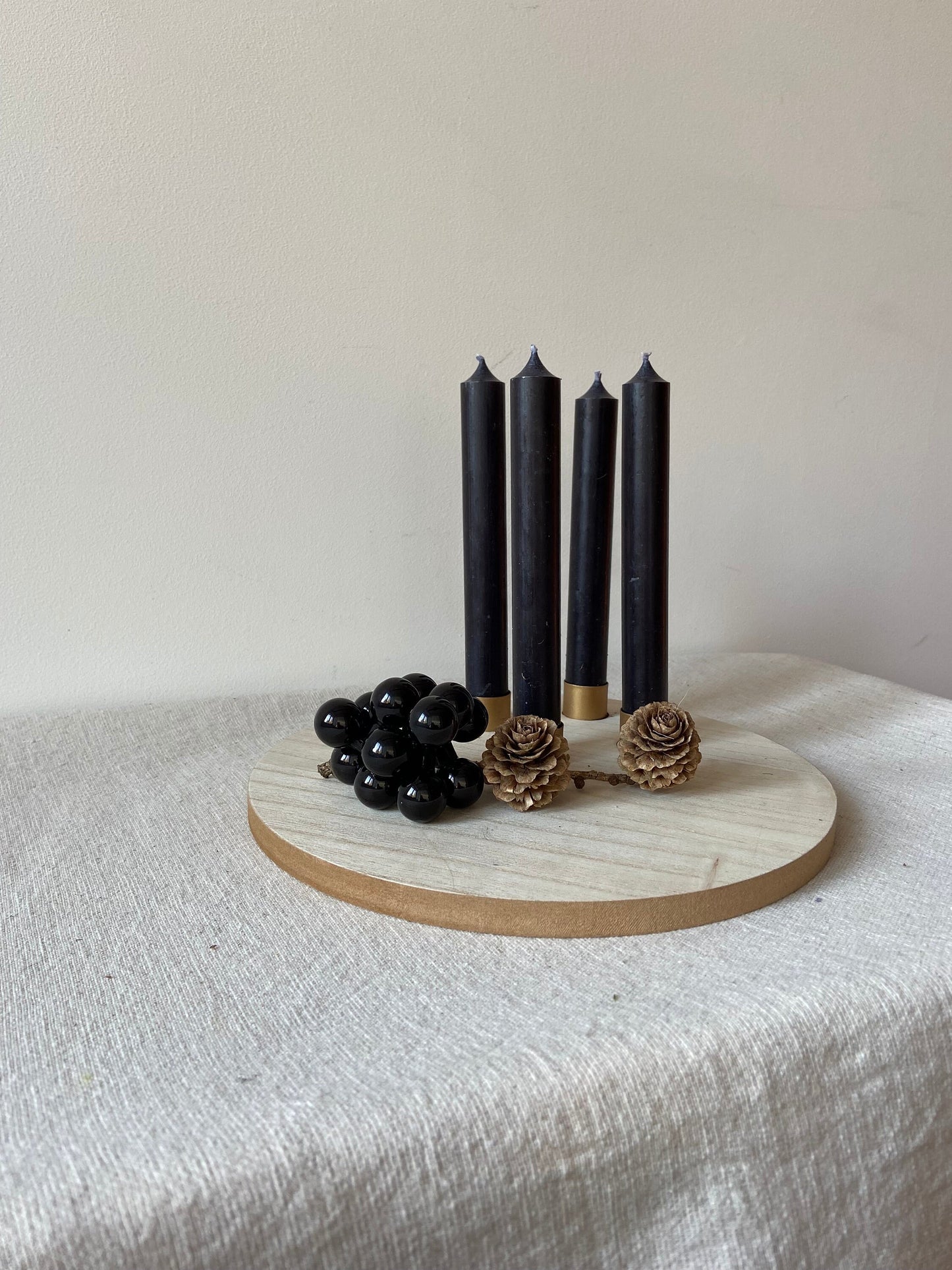 Holz-Kerzentablett | Adventskranz | Advent | Weihnachten | Winter | Kerzen | Holz | Kerzenhalter