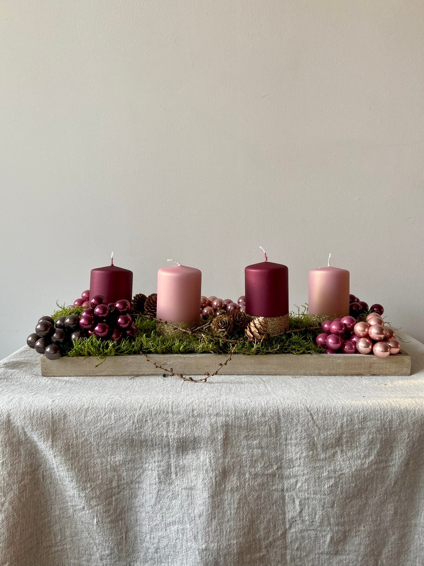 Holz Tablett | Deko Schale | ShabbyLook | Schale | Weihnachten | Advent | Winter | Deko | Tablett | Stone | Holz |  weiß