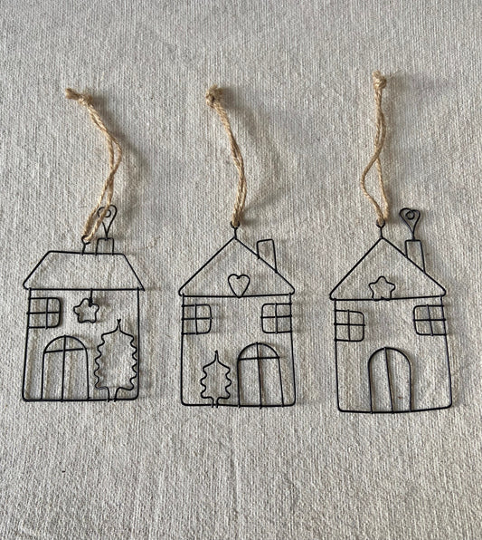 Haus | Weihnachtshaus | Metallhaus | Weihnachten | Advent | Weihnachtsdeko | Fensterdeko | Anhänger | Adventsdeko | Christbaumschmuck