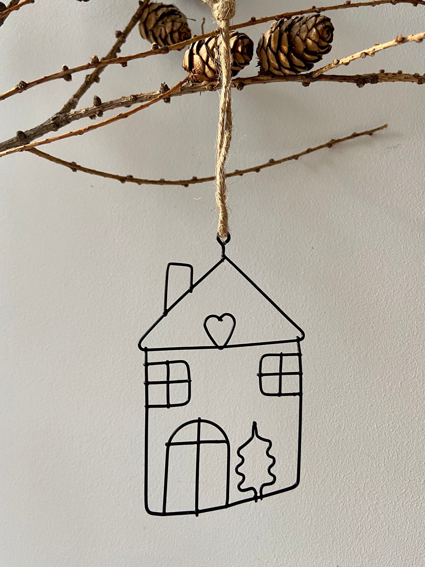 Haus | Weihnachtshaus | Metallhaus | Weihnachten | Advent | Weihnachtsdeko | Fensterdeko | Anhänger | Adventsdeko | Christbaumschmuck