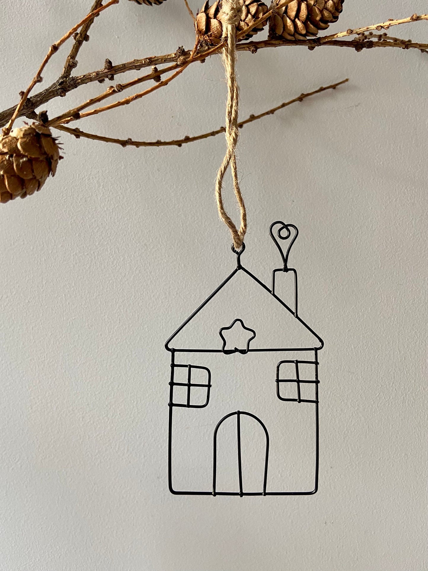 Haus | Weihnachtshaus | Metallhaus | Weihnachten | Advent | Weihnachtsdeko | Fensterdeko | Anhänger | Adventsdeko | Christbaumschmuck