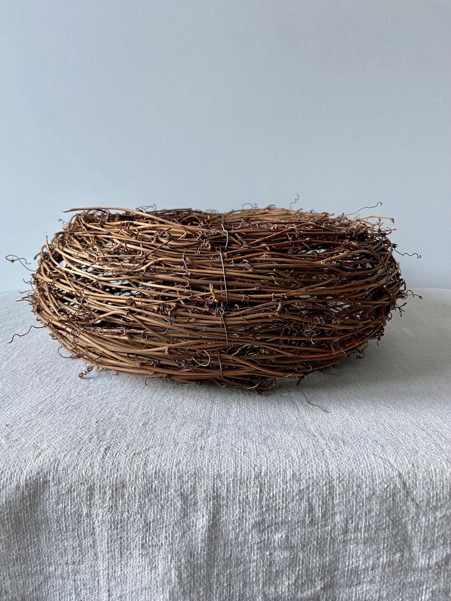Rebenkranz | Kranz | Weinreben | Deko | Bastelvorlage | Kranzunterlage | Winter | Frühling | Türkranz | Advent | Weihnachten | Rund | Braun