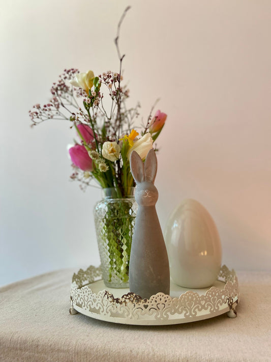 Betonhase | Osterhase | Ostern | Ostertisch | Osterdeko | Deko | Einladung | Tischdeko | Keramikhase | schlanker Hase | Frühling