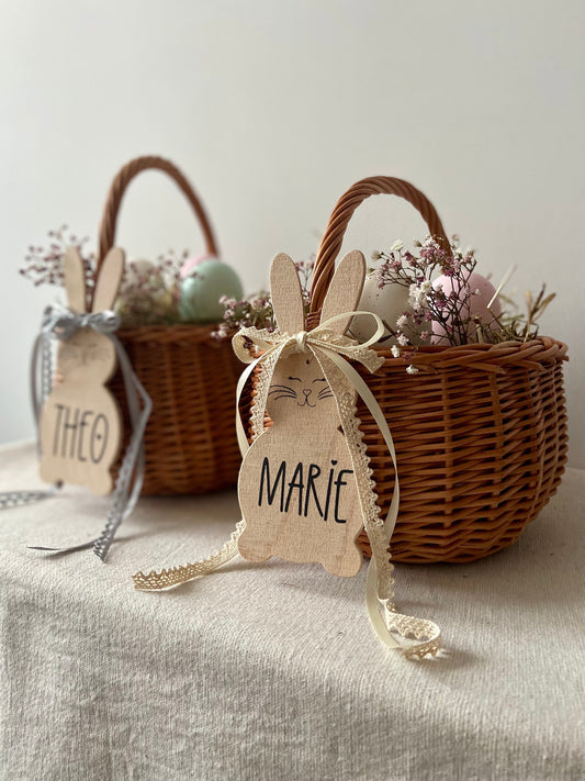 Osterkorb braun| Weidenkörbchen | | Osterhasenanhänger | Dekokorb | Weidenkorb | Suchkörbchen | Blütenkorb für Hochzeiten | Blumenmädchen