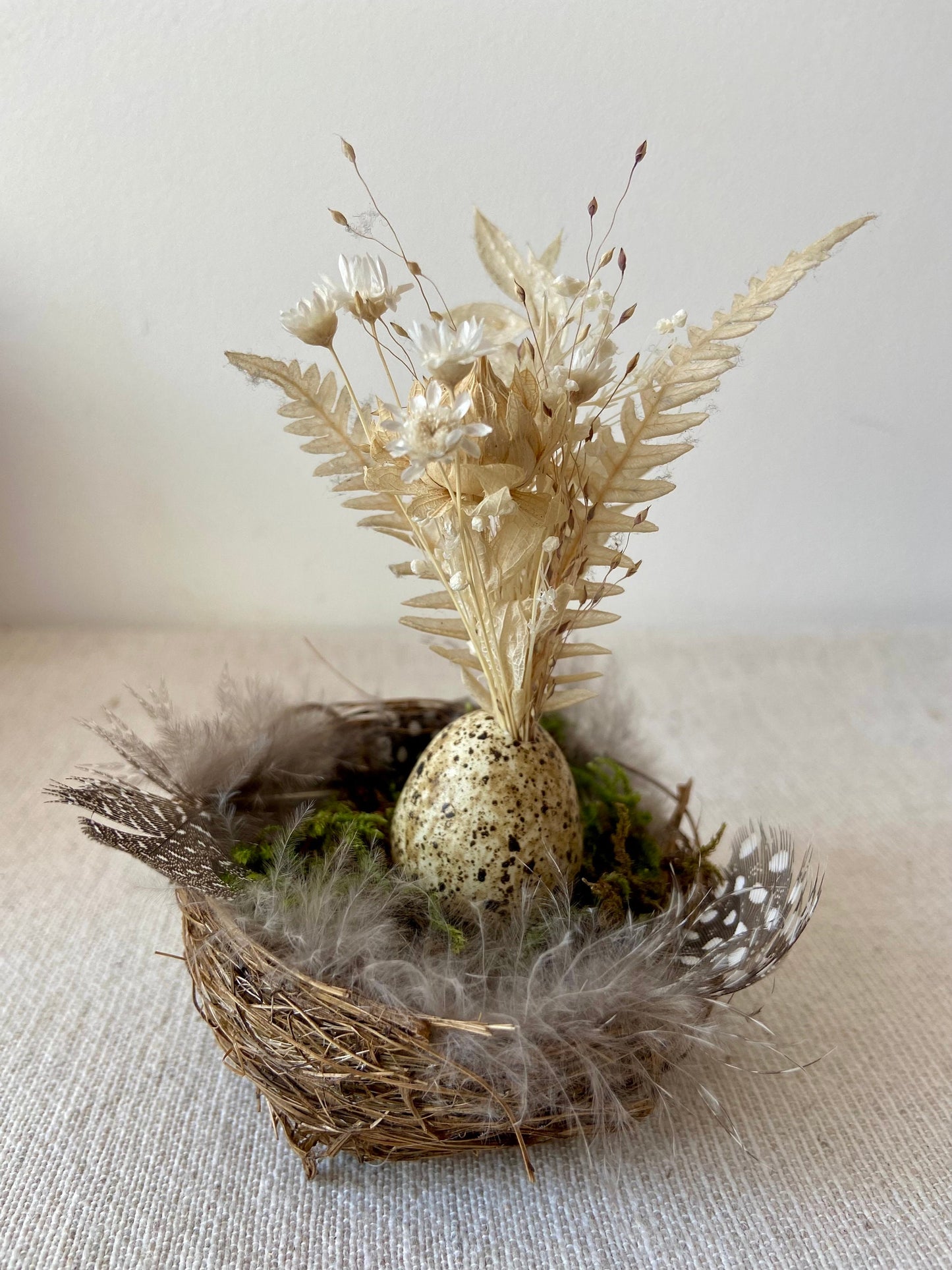 Nestchen mit Blüten  | Ostern | Frühling | Dekoration | Osterdeko | natürliche Deko | Skandinavisch | schlicht