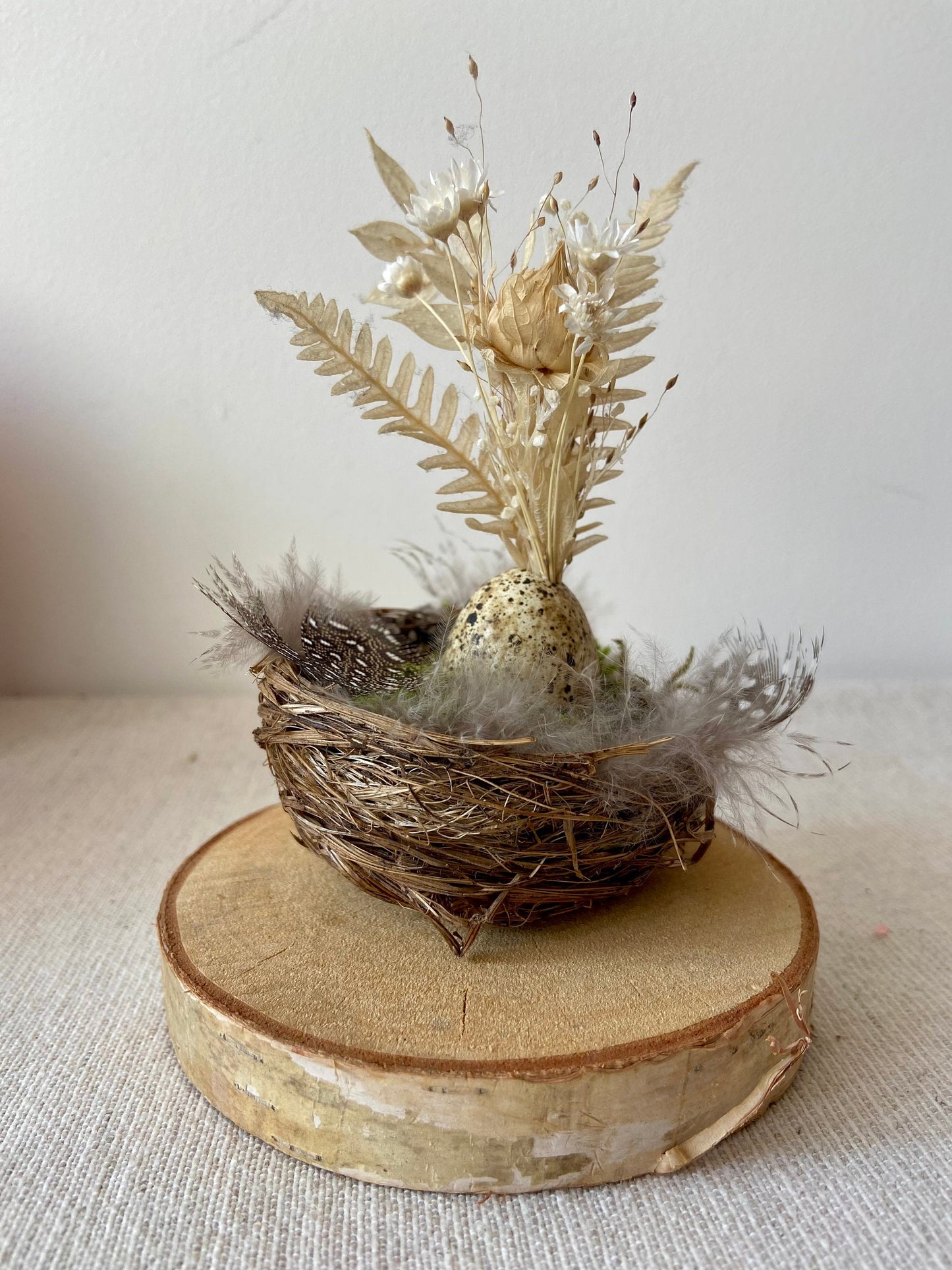 Nestchen mit Blüten  | Ostern | Frühling | Dekoration | Osterdeko | natürliche Deko | Skandinavisch | schlicht