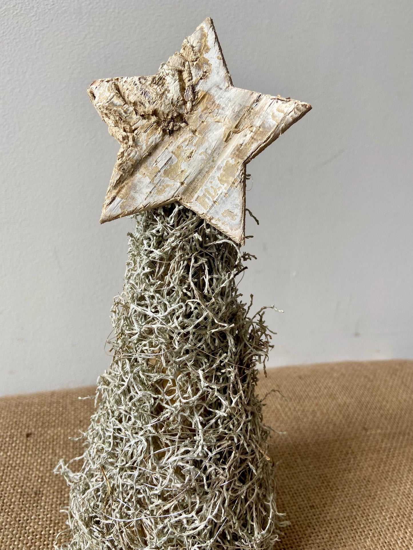 Weihnachtsbaum Silberdraht mit Stern | Tannenbaum | Silberdraht Bäumchen | Advent | Weihnachten | Winter | Mini-Tannenbaum | Stern | Birke
