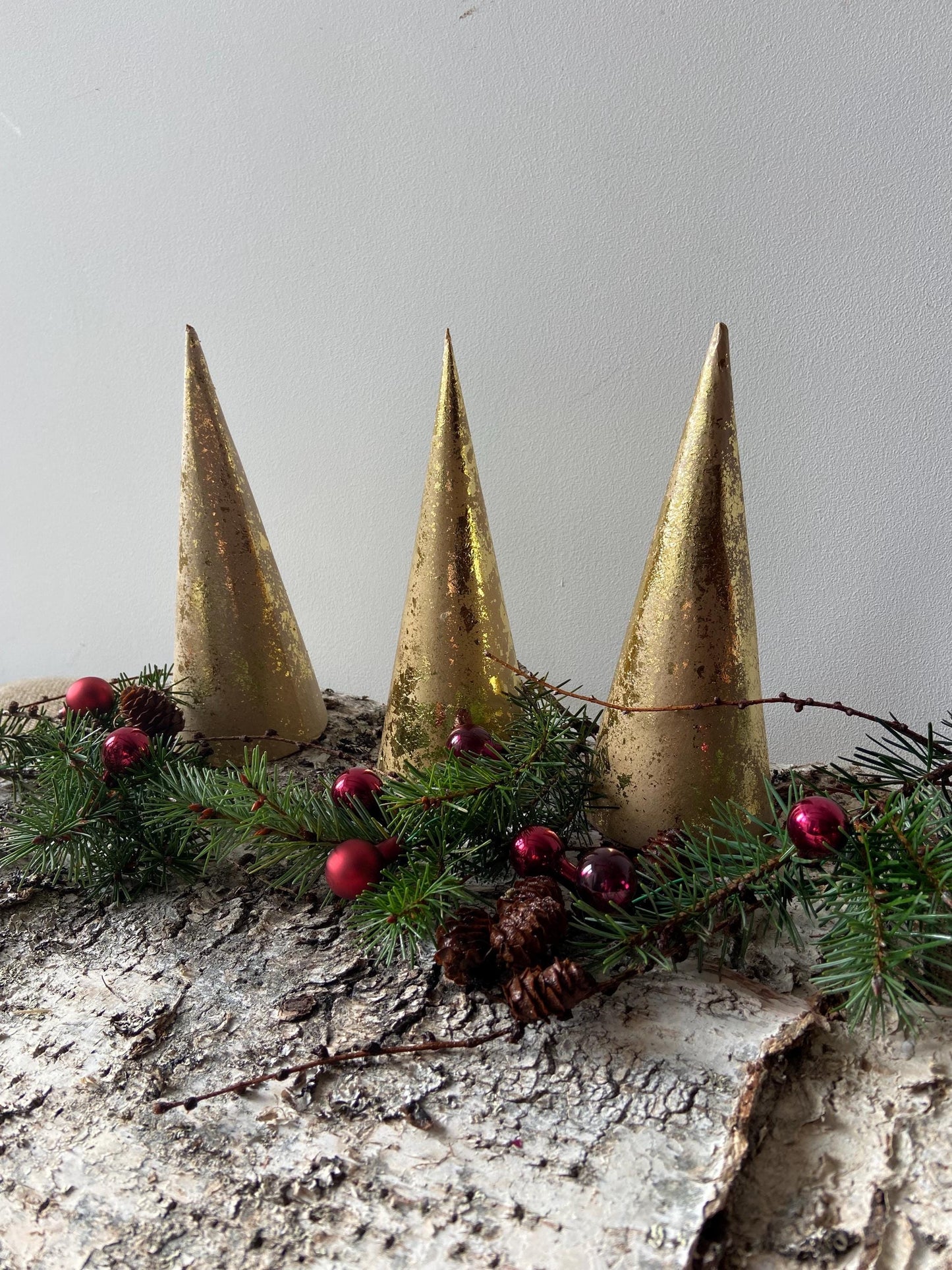 Weihnachtsbaum Gold | Tannenbaum | Goldenes Bäumchen | Advent | Weihnachten | Deko | Winter | Naturdeko | Mini-Tannenbaum