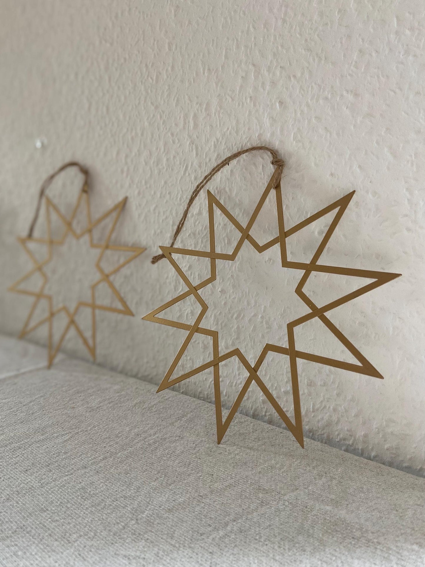 Stern | Metallstern | Weihnachtsstern | gold | Weihnachten | Advent | Weihnachtsdeko | Fensterdeko | Anhänger | Adventsdeko | Christbaum