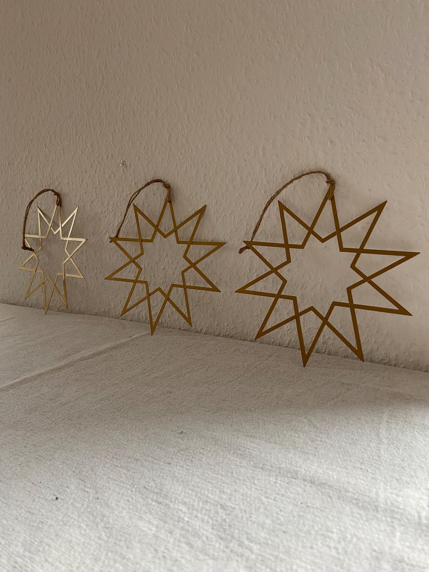 Stern | Metallstern | Weihnachtsstern | gold | Weihnachten | Advent | Weihnachtsdeko | Fensterdeko | Anhänger | Adventsdeko | Christbaum